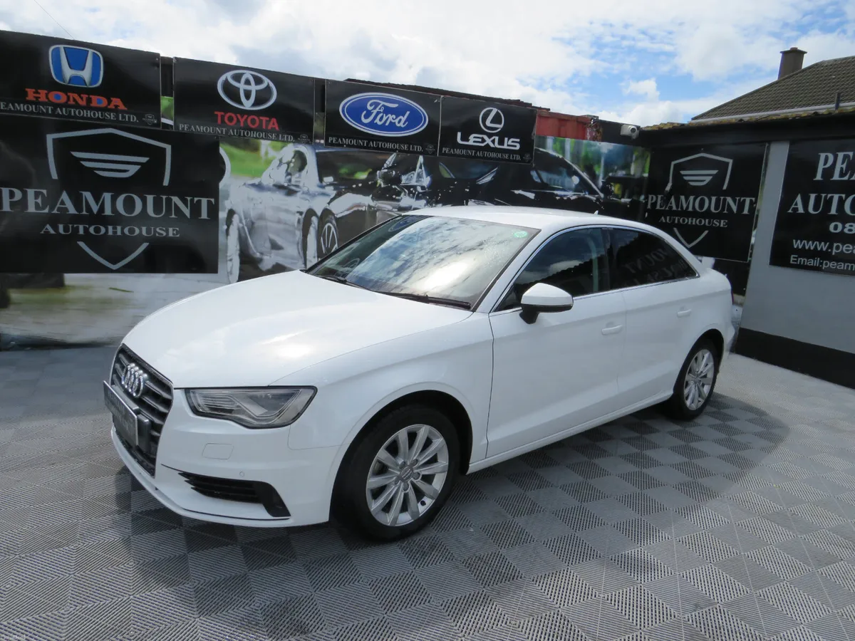 16 AUDI A3 4DR SALOON IN WHITE PETROL AUTOMATIC - Image 1
