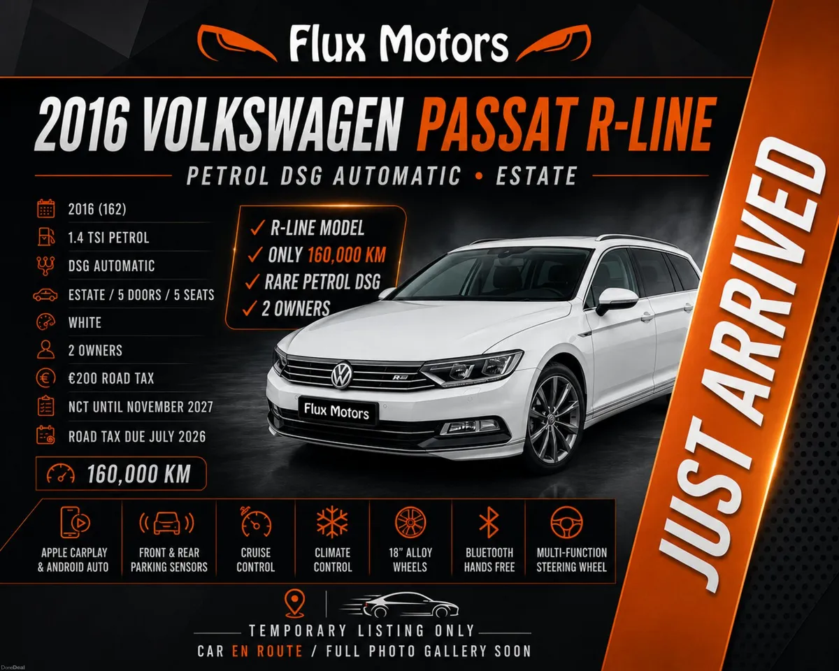 🔥 2016 Volkswagen Passat R-Line • Auto •High SPEC