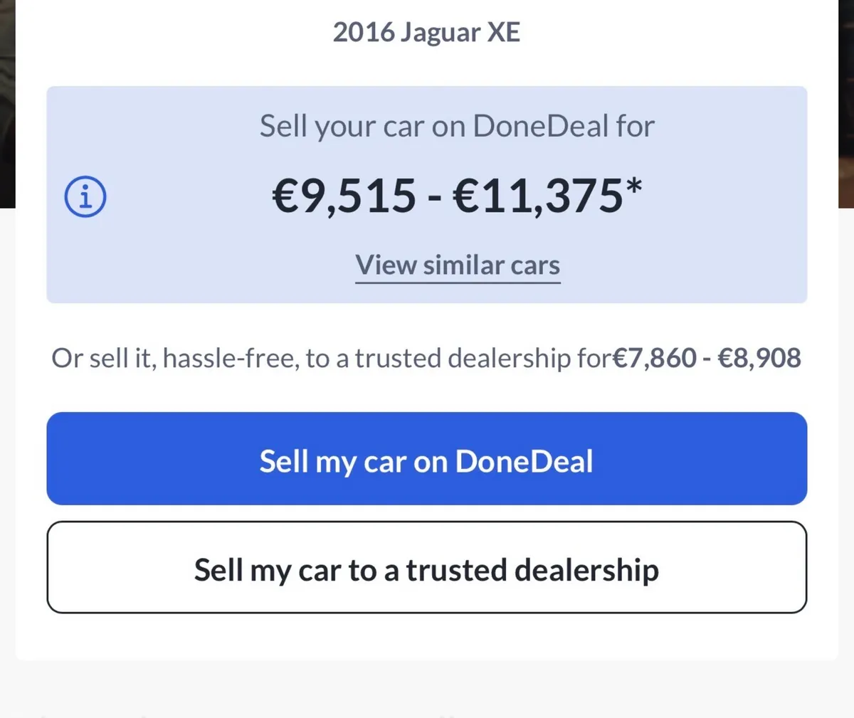Jaguar XE 2016 Fresh NCT 2027 - Image 2