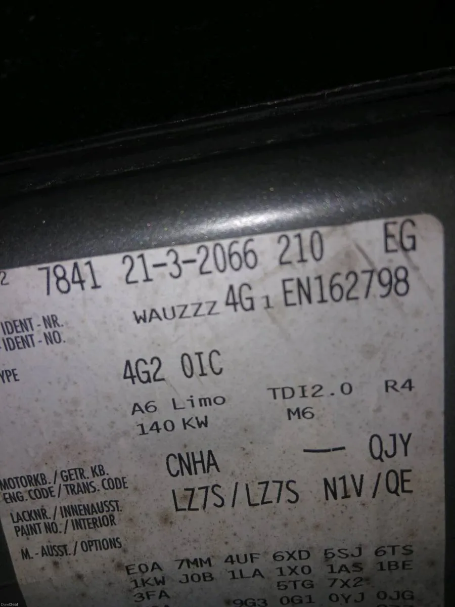 Audi A6 2014, gearbox wanted. QJY - Image 1