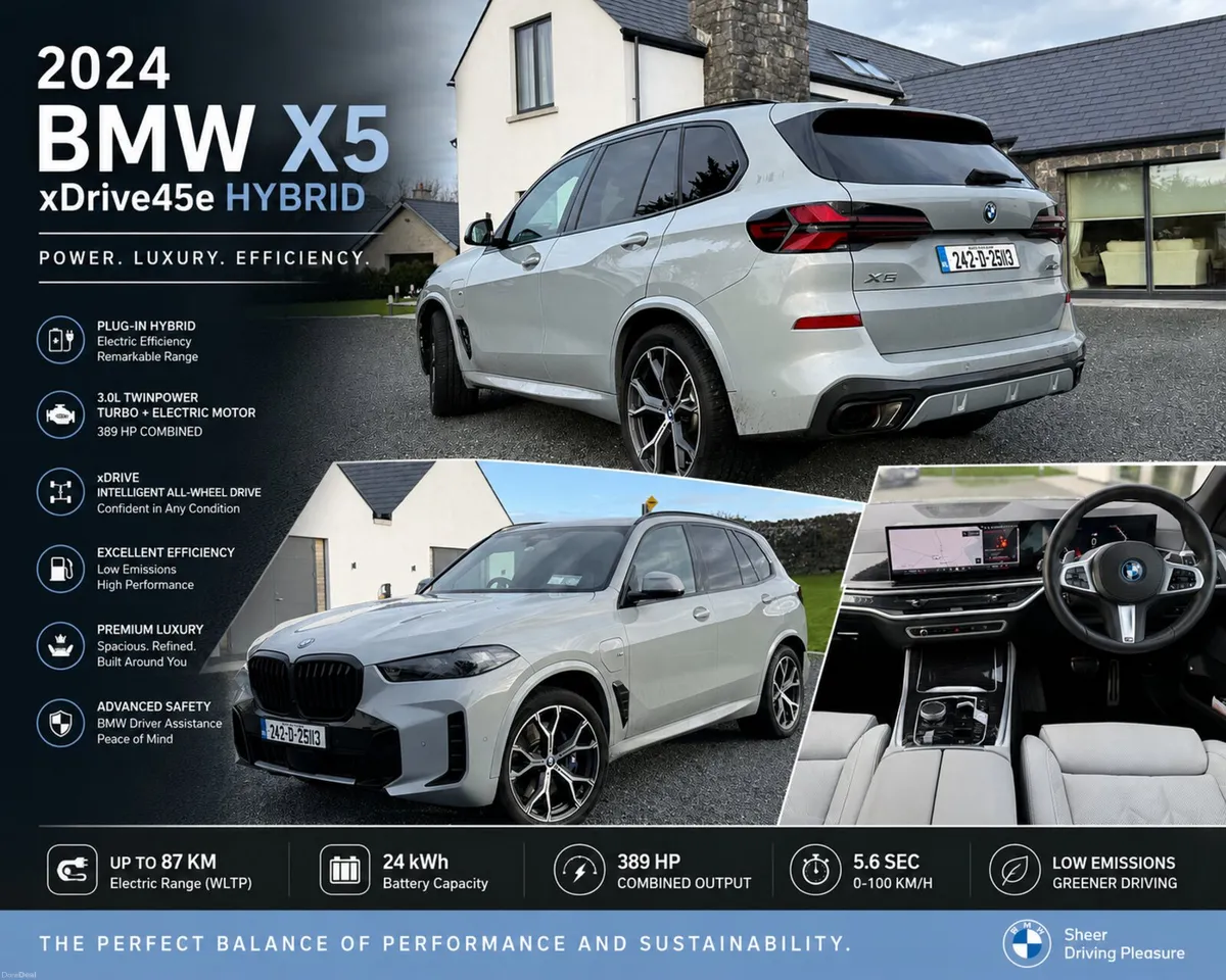 2024 BMW X5 3.0L xDrive45e M Sport - Image 1