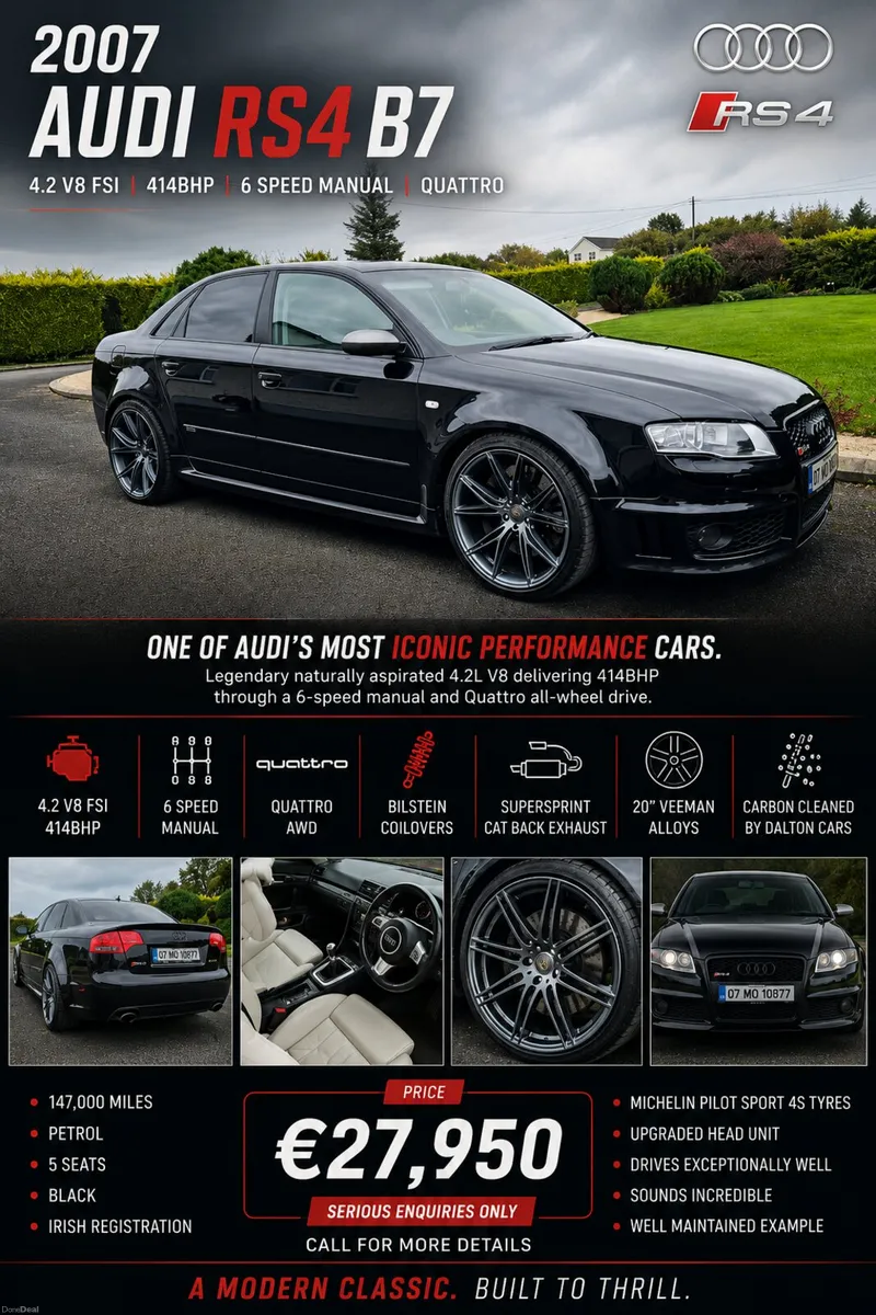 2007 Audi RS4 B7 4.2 V8 FSI | 414BHP | Manual - Image 1