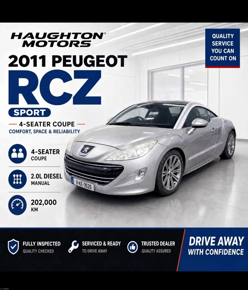 Peugeot RCZ 2011 2.0 Diesel sports coupe - Image 1