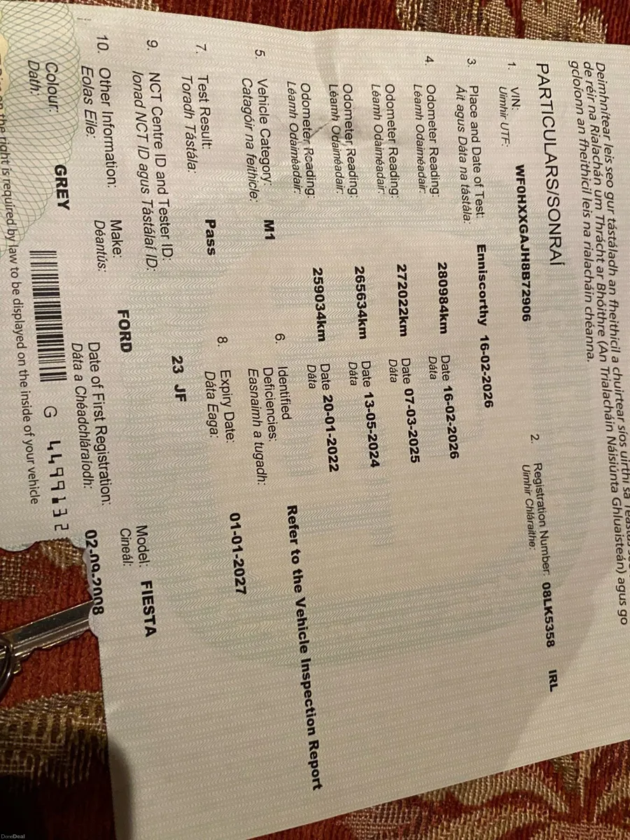 Ford Fiesta New Nct and Tax - Image 2