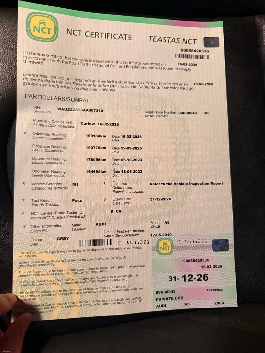 2009 Audi A5 New NCT - Image 2