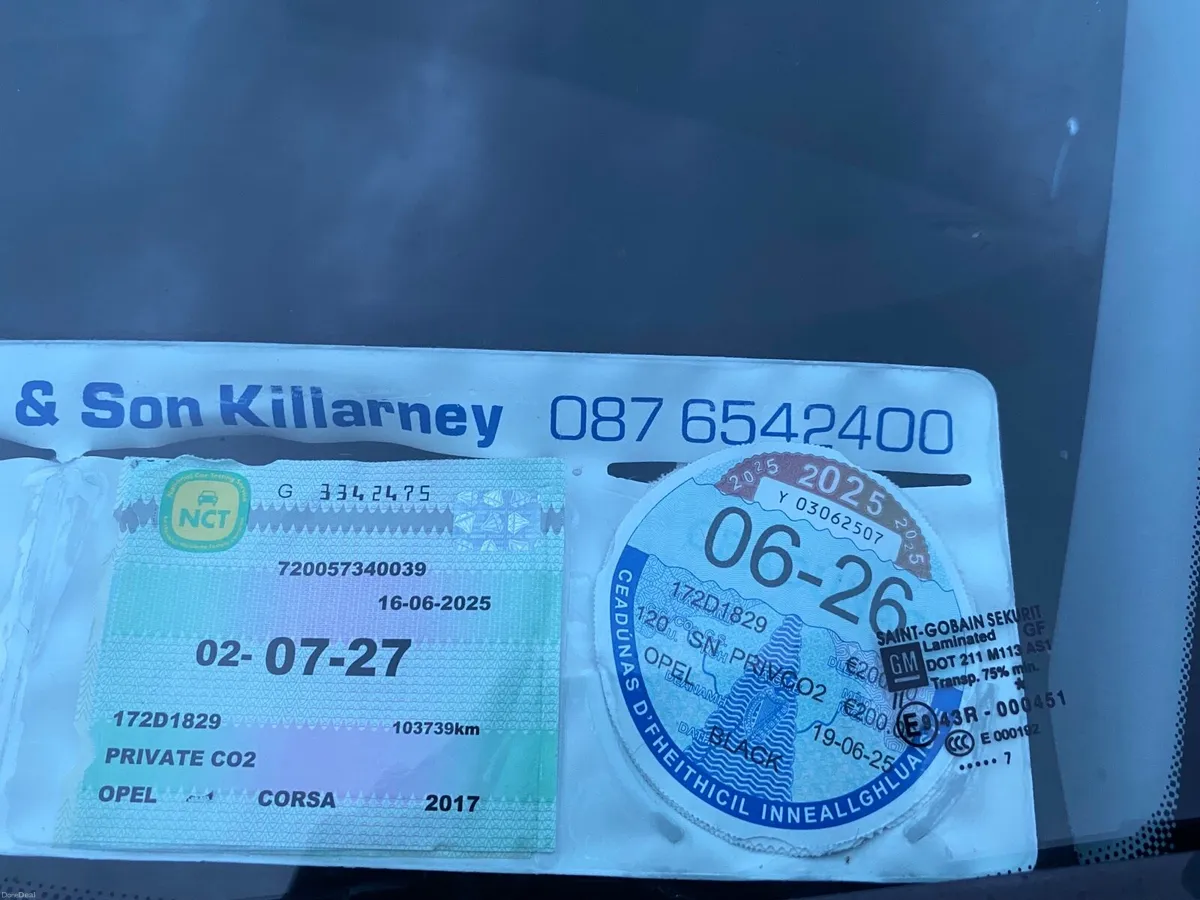 2017 OPEL CORSA 1.4 PETROL NCT 7/27 TAX 6/26 - Image 2