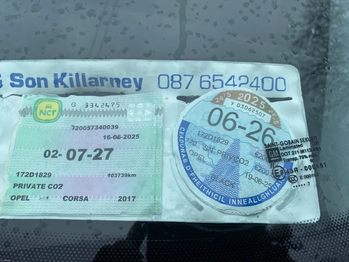 2017 OPEL CORSA 1.4 PETROL NCT 7/27 TAX 6/26 €7950 - Image 2