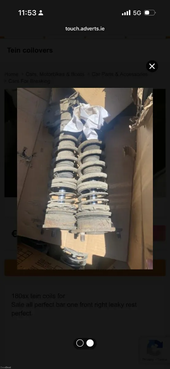 Nissan 180sx TEIN coilovers - Image 2