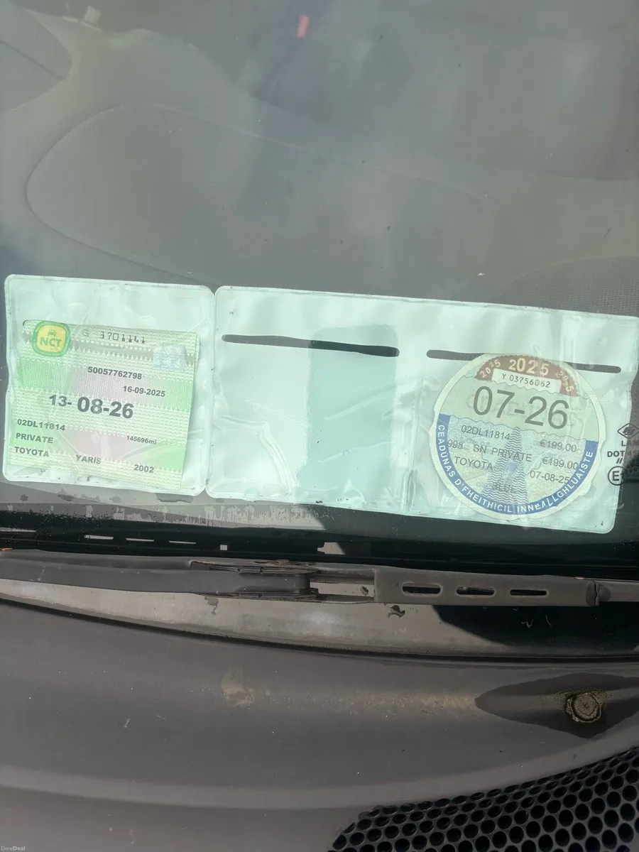 02 Toyota Yaris tax and tested - Image 3