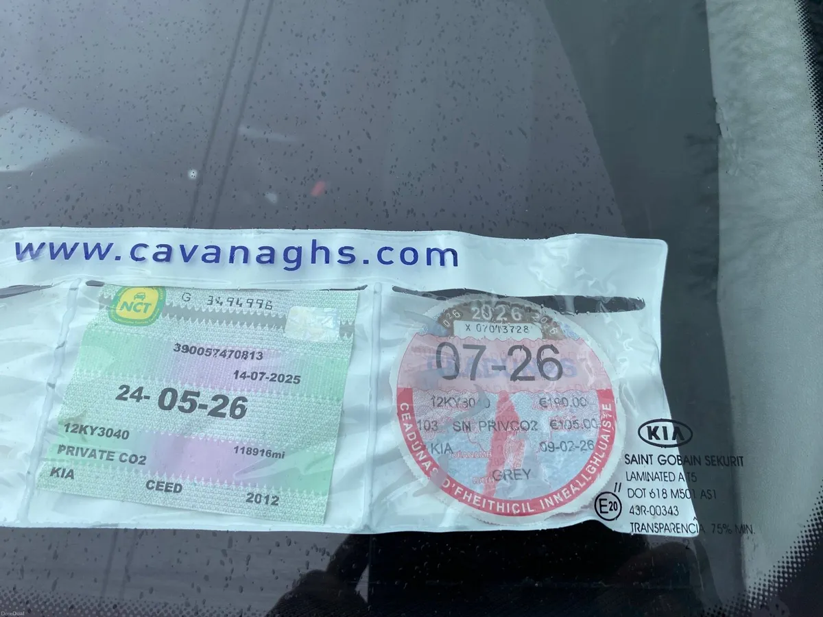 2012 KIA CEED 1.6 DIESEL NCTD & TAXED 7/26 - Image 2