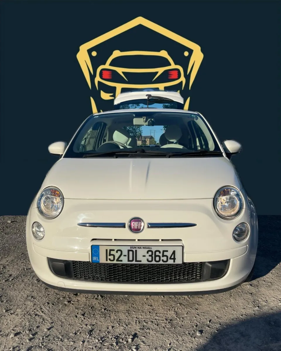 Fiat 500 red leather automatic - Image 1