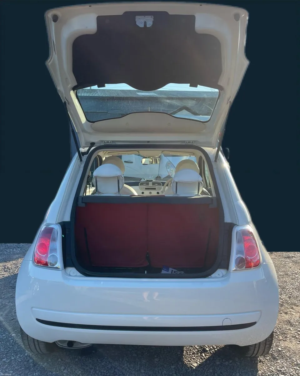 Fiat 500 red leather automatic - Image 3