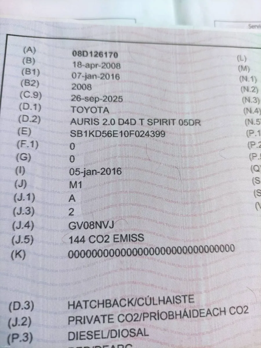 Toyota auris diesel ⛽. For sale - Image 2