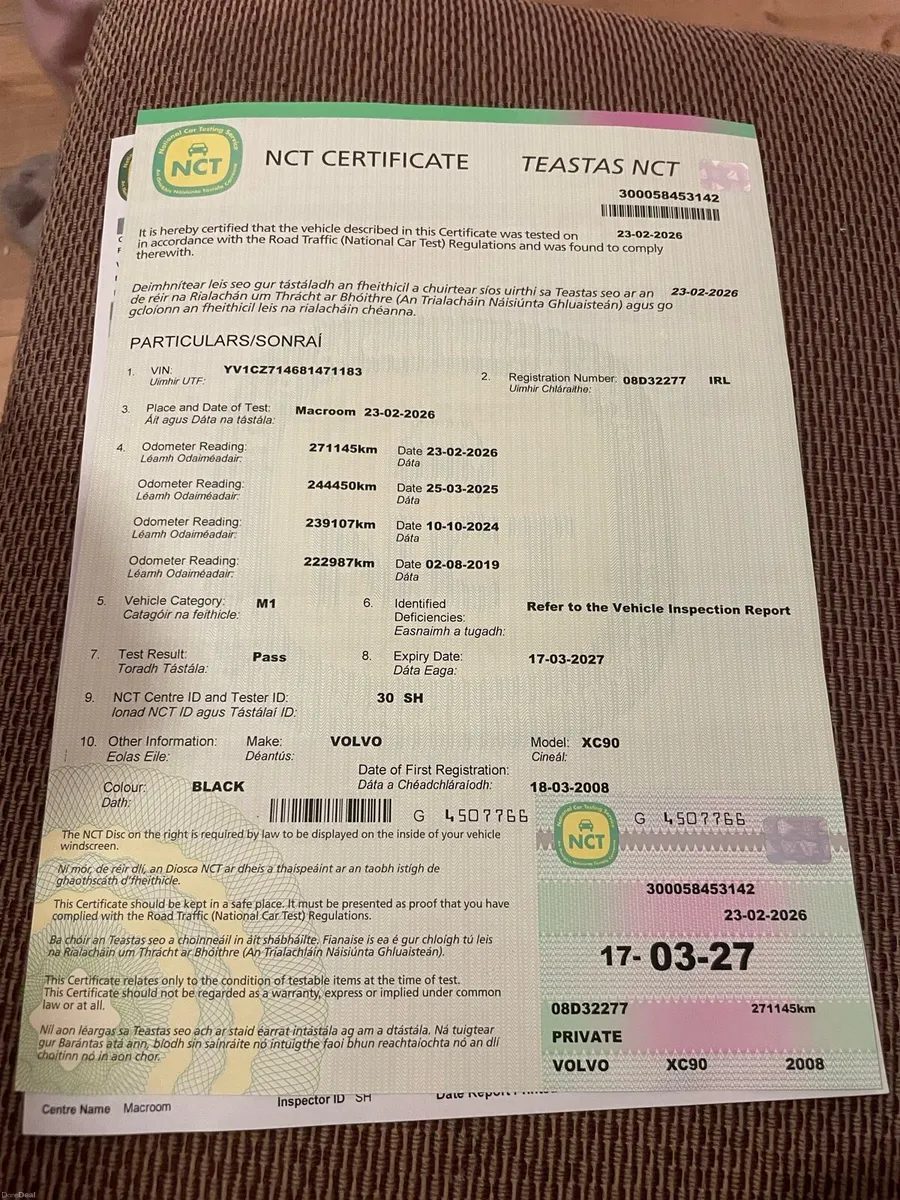 Automatic Volvo xc90 2008 fresh nct - Image 1