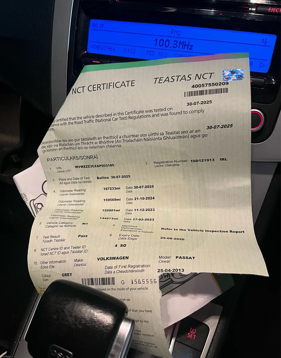 2010 Vw Passat nct 08/26 automatic - Image 1