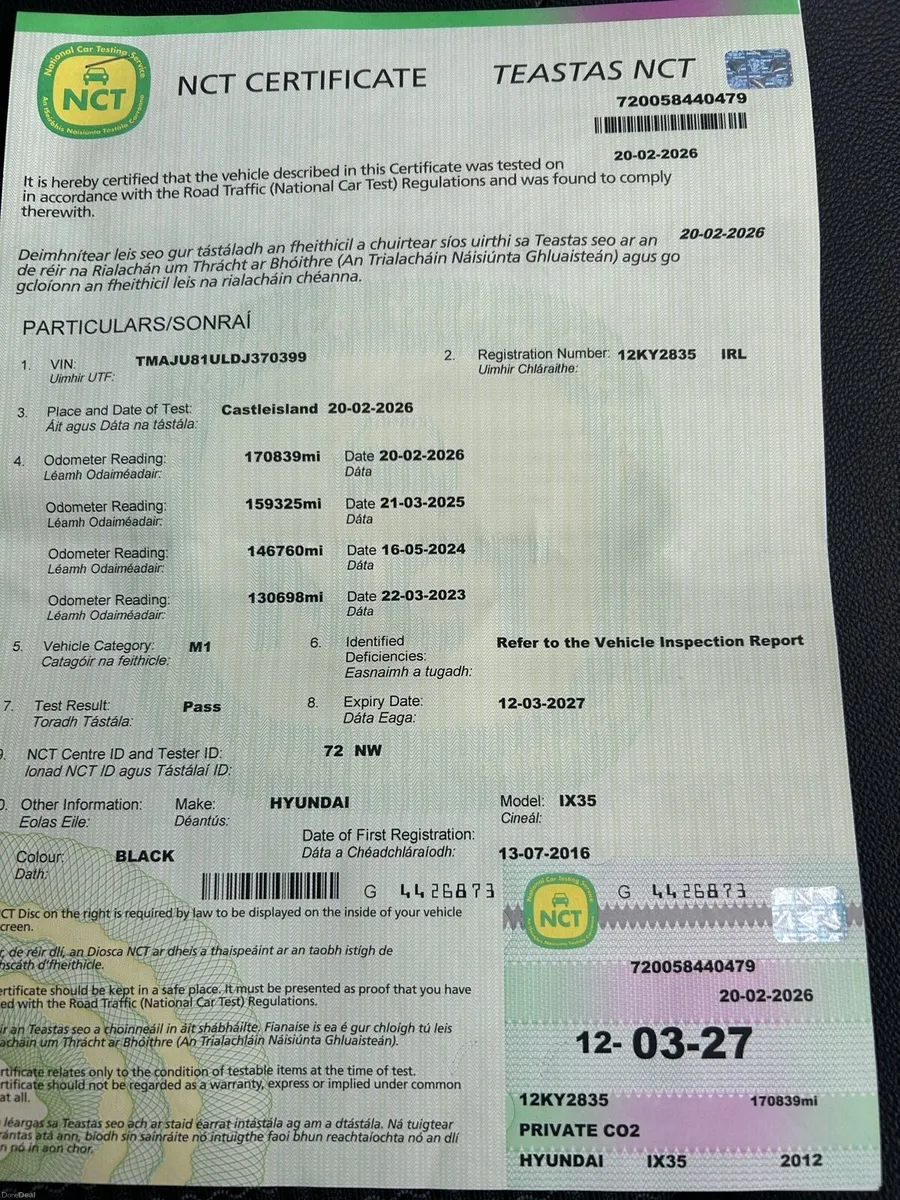 2012 Hyundai ix35.. New NCT & Fully Serviced! - Image 2