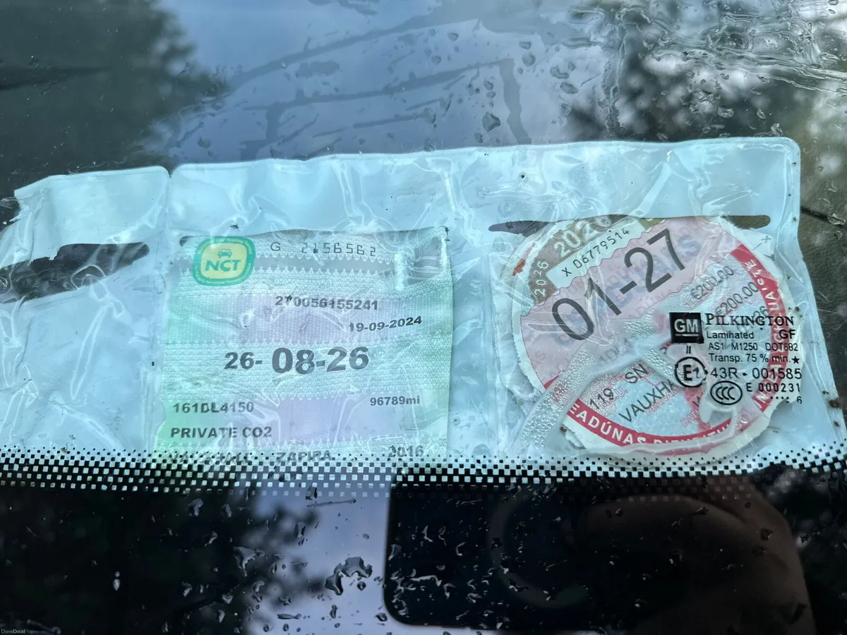 Opel Zafira seater7 nct tax01/27 - Image 3