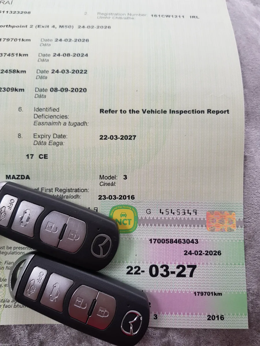 Mazda3 2016 Executive, Fresh NCT, - Image 4