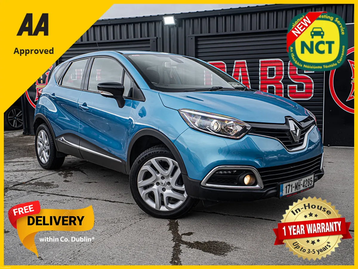 2017 Captur 0.9 petrol/FSH/New NCT/1yr warranty - Image 1
