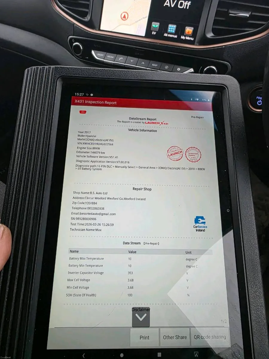 2018 Hyundai ioniq ev Automatic - Image 2