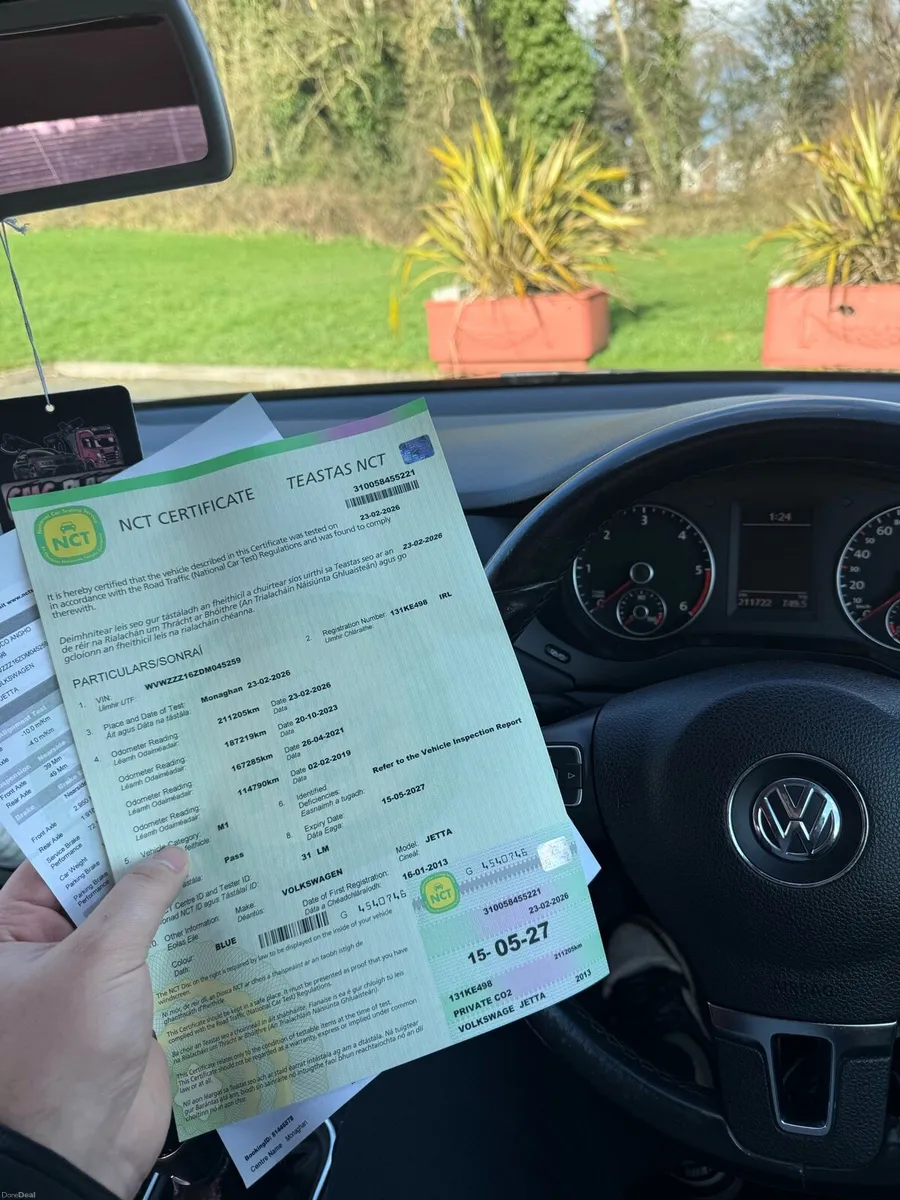 2013 VW Jetta 1.6TDI Highline New Nct 05/2027 - Image 3