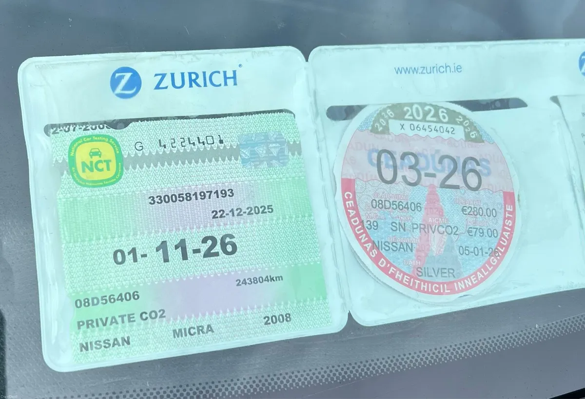 2008 Nissan Micra 1.1 Petrol New NCT 11/26 and TAX - Image 3