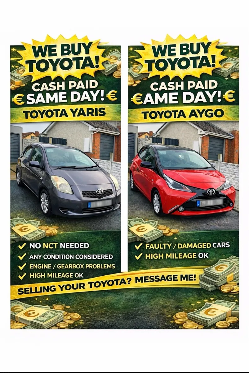 Toyota Yaris/Aygo Wanted - cash 💰