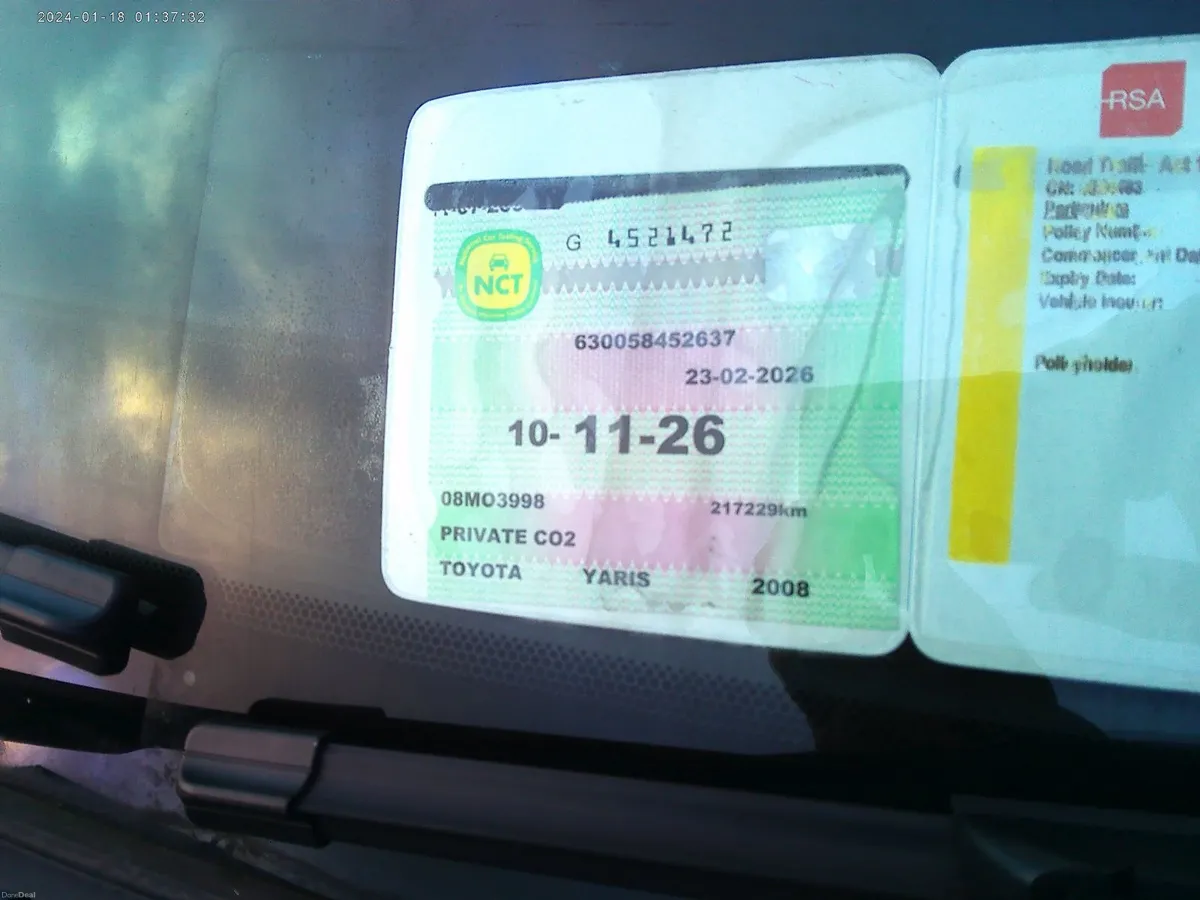 Toyota Yaris NCT 11/26 - Image 4