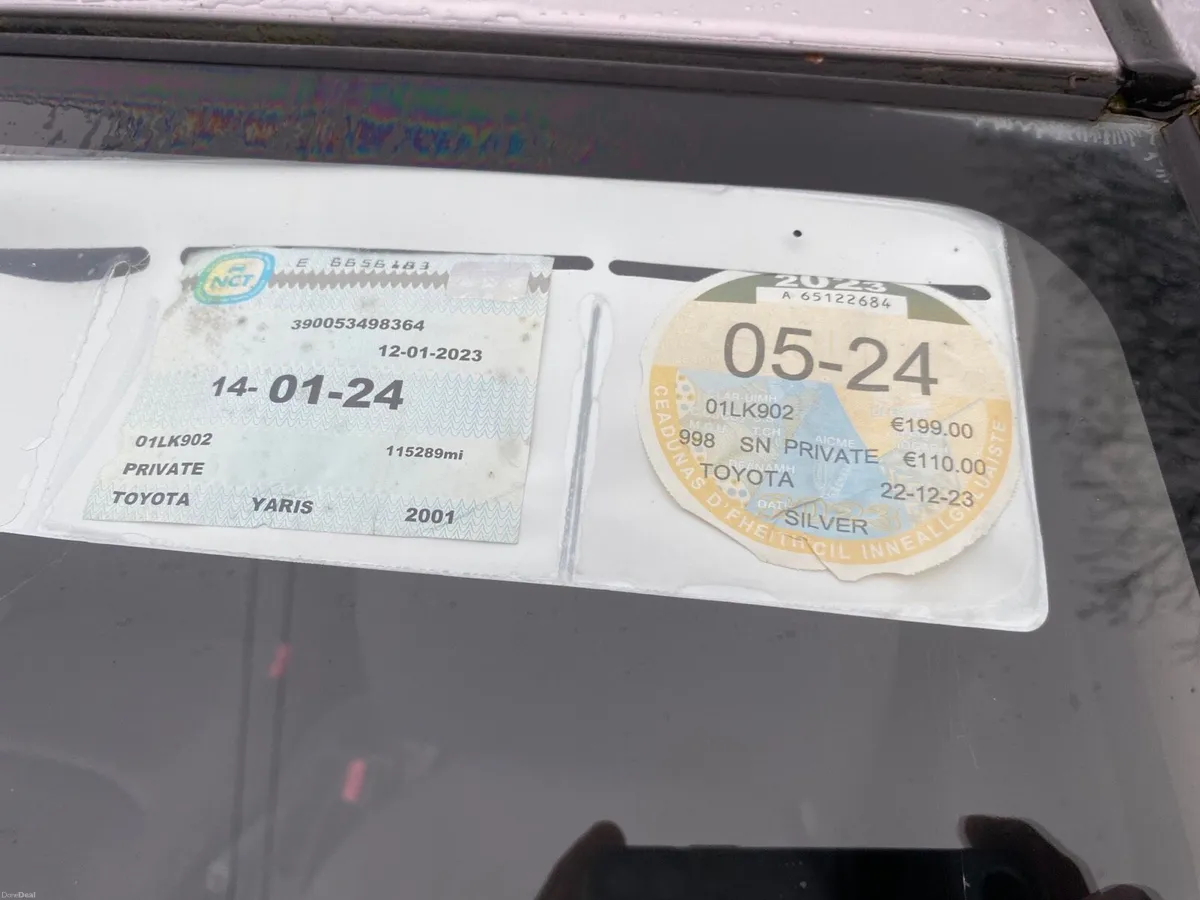 2001 TOYOTA YARIS 1 LITRE - Image 2