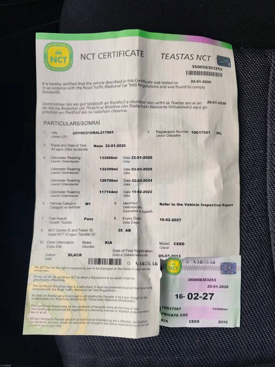 Automatic NCT 02/27 Kia Ceed 3 1.6 CRDI 3 113bhp - Image 3