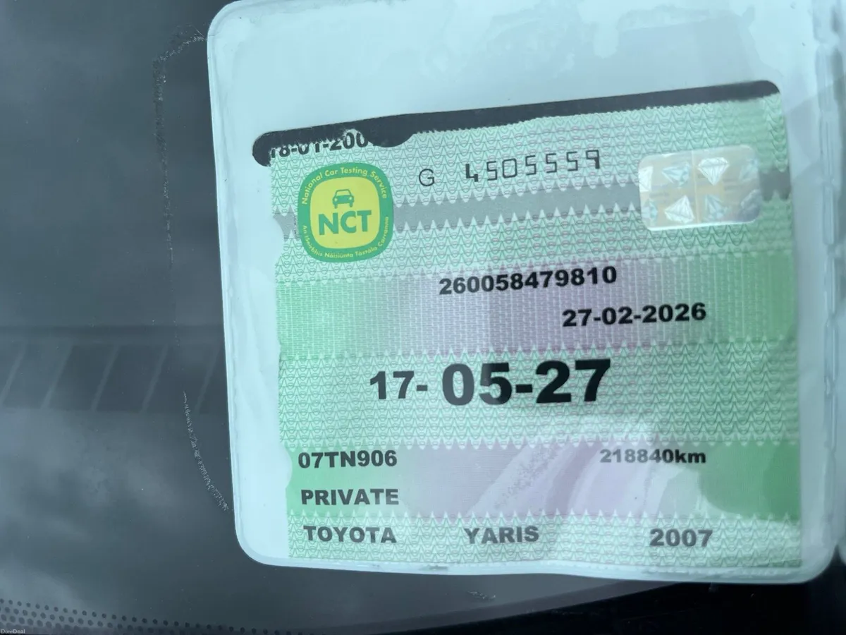 Toyota Yaris 1.0 NCT 05/27 - Image 2