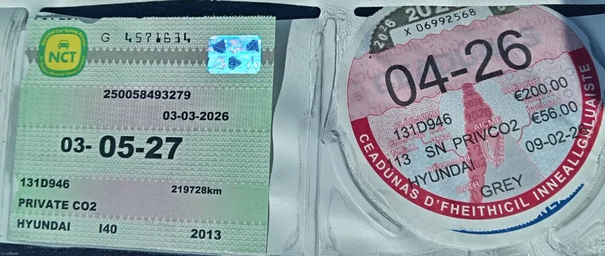 131 i40 1.7CRDi NCT 05/27 tax04/26 219km - Image 2