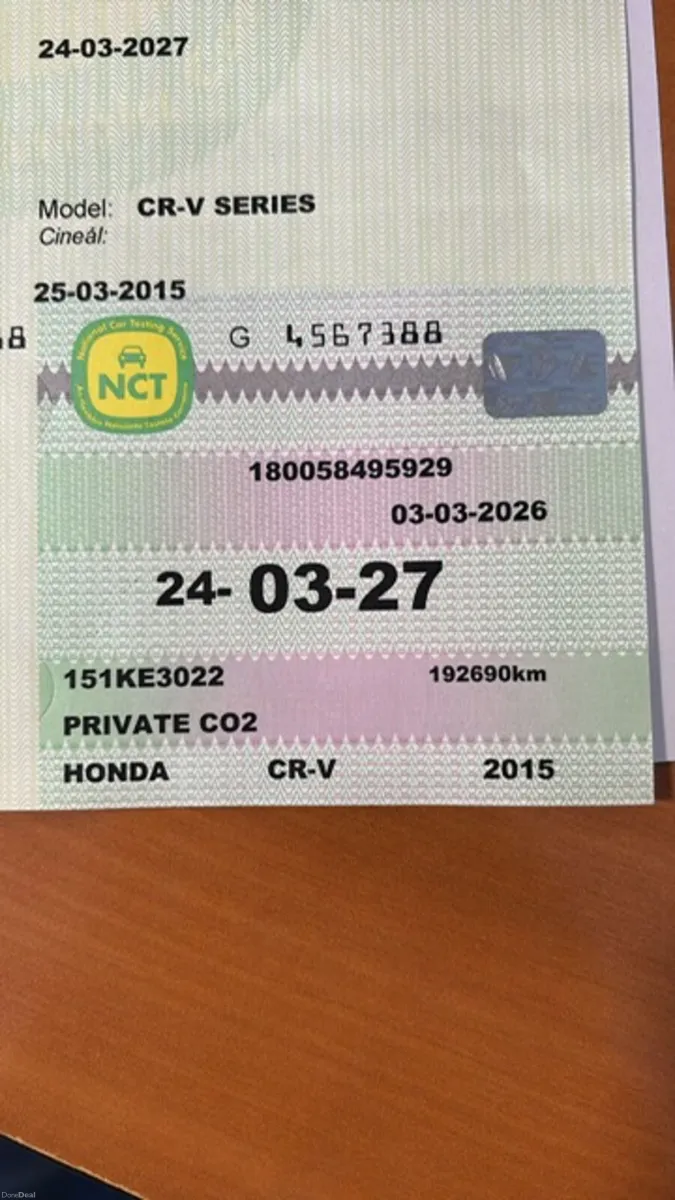Honda CR-V 2015 1.6 es DIESEL NCT 2027 - Image 2