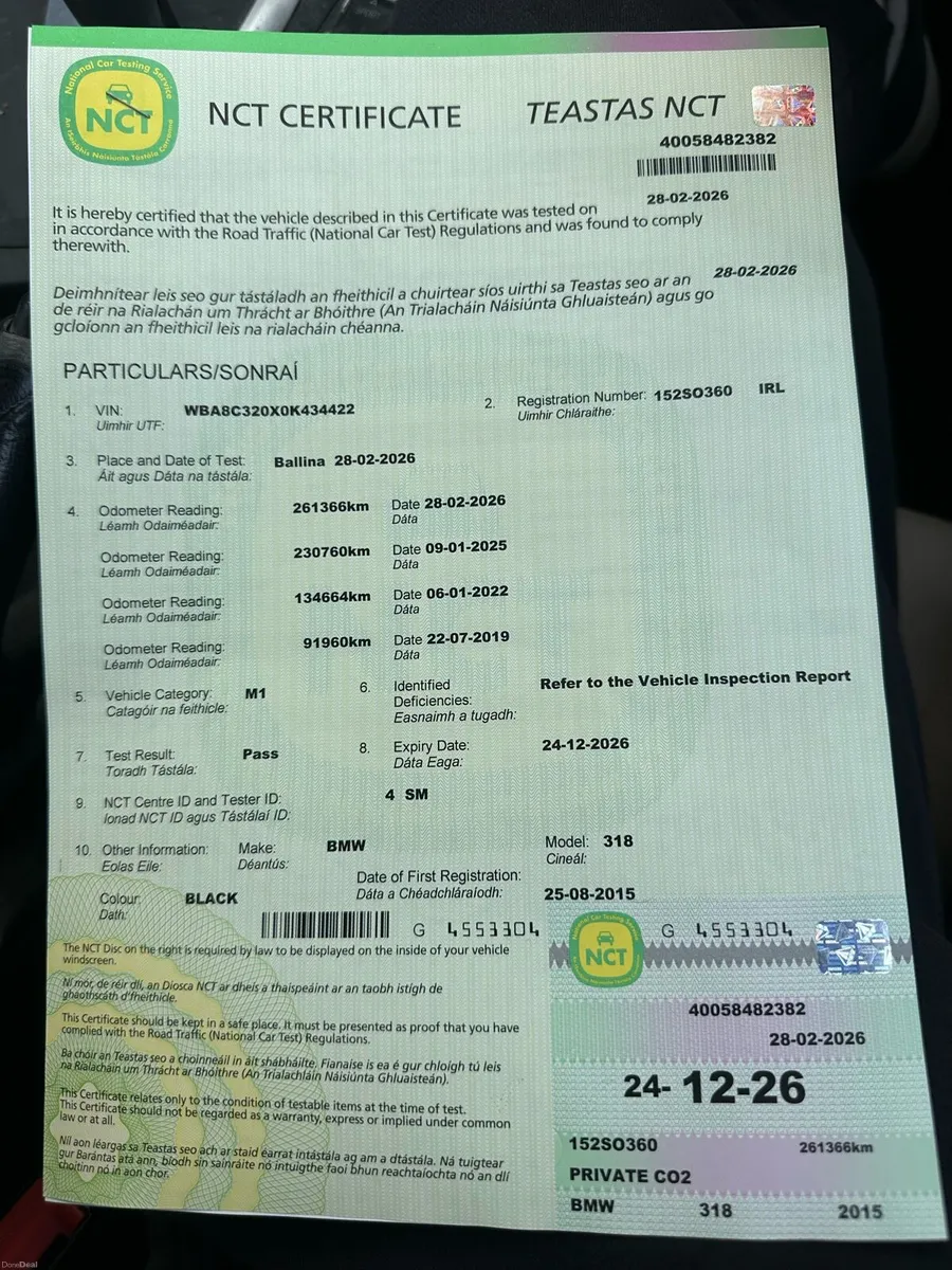 BMW 3series 152 low km new nct - Image 2