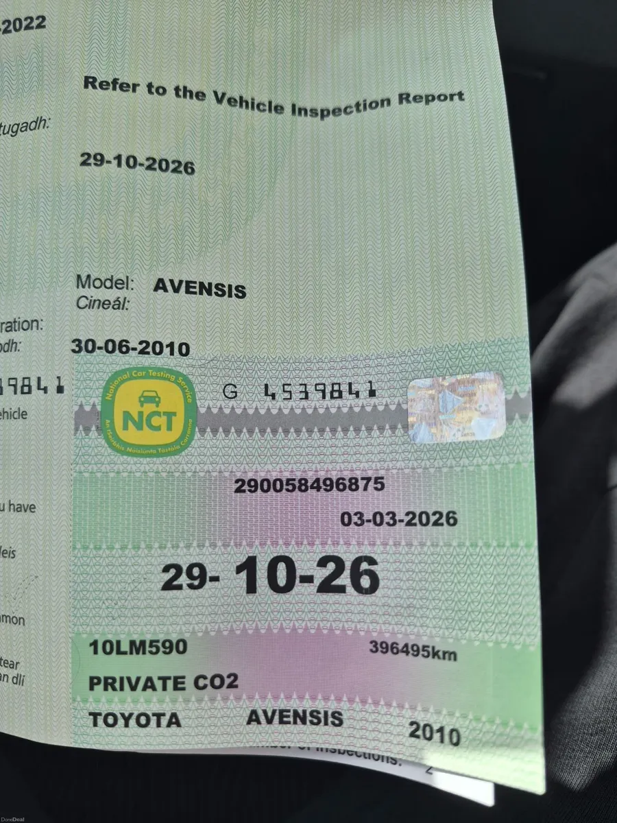 Toyota Avensis 2010 - Image 1