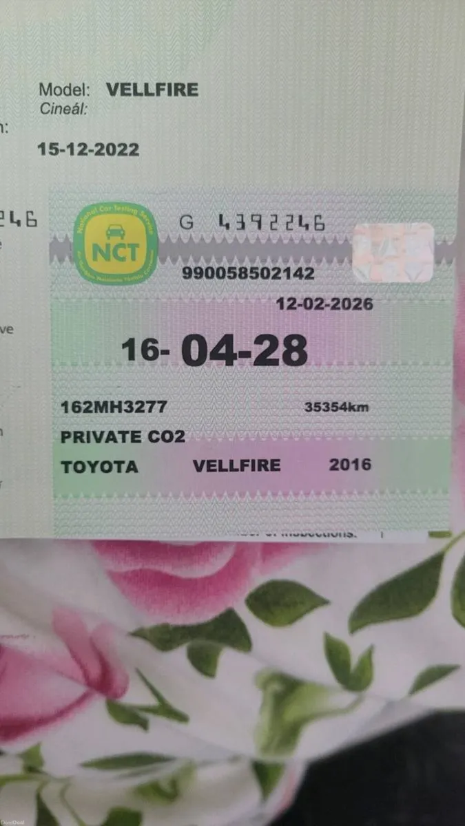 TOYOTA VELLFIRE 2016/2017 - Image 1