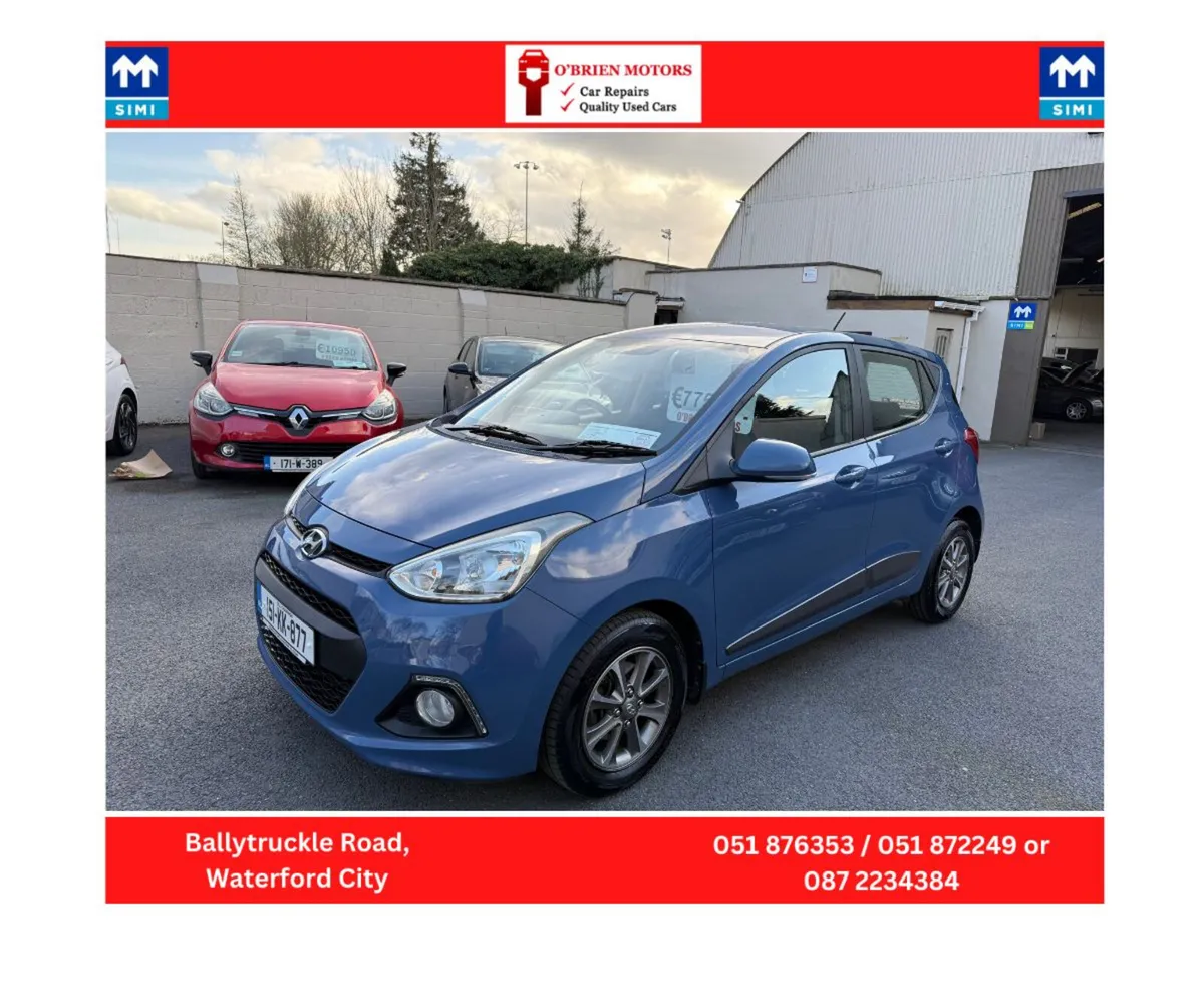2015 Hyundai I10 Deluxe, Blue, 5 Door, Hatchback. - Image 3