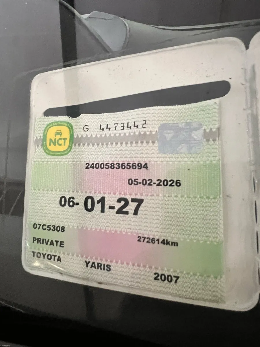 2007 Toyota Yaris – Manual – NCT 2027 – Tax 09/26 - Image 3