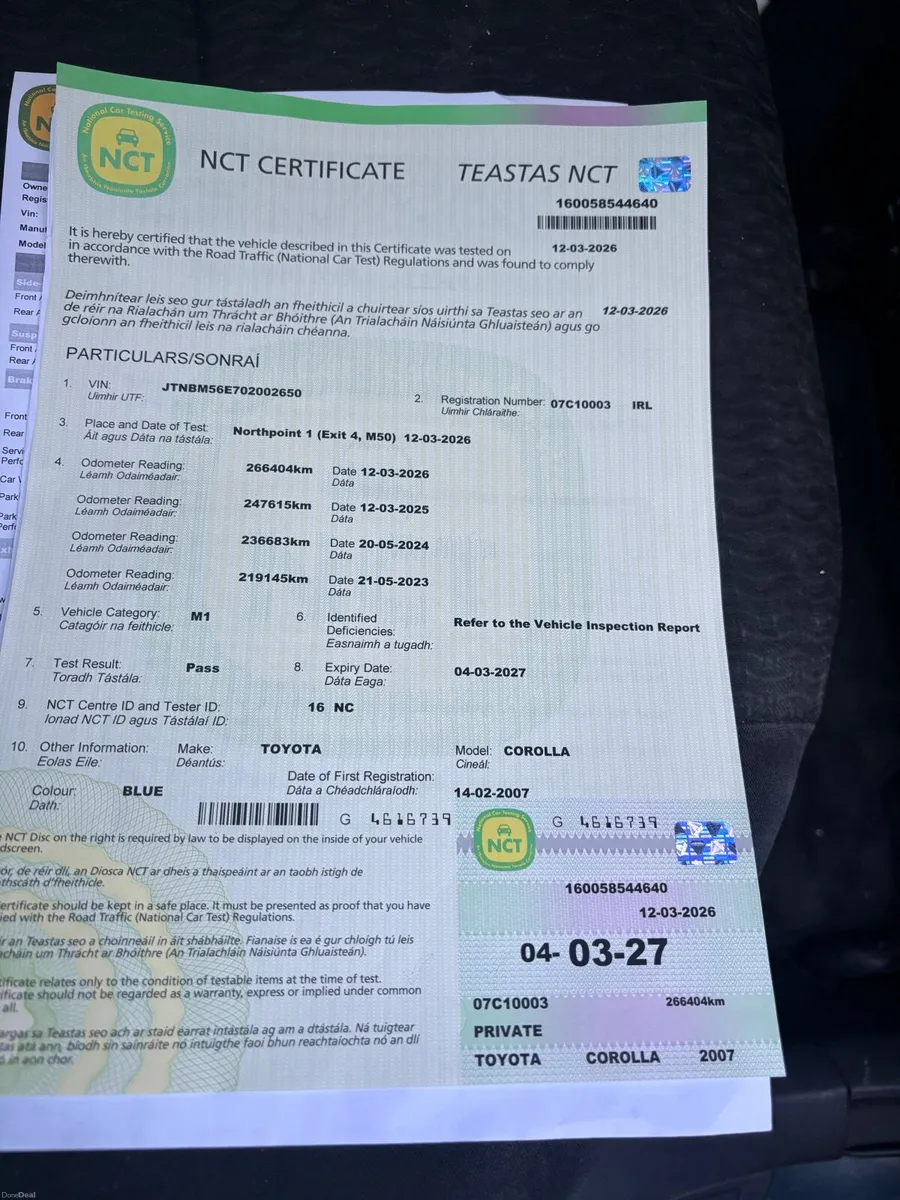 Toyota Corolla 2007 - Image 3