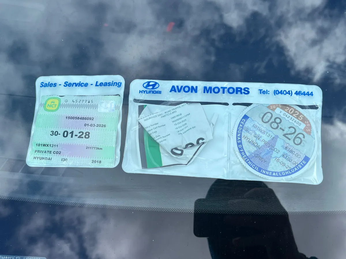 Hyundai i30 2018 NCT AND TAX - Image 3