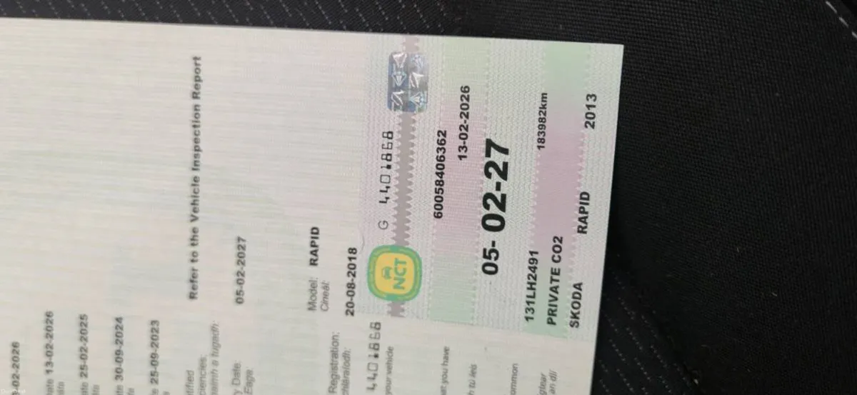 Skoda Rapid Low mileage tax and NCT done - Image 4