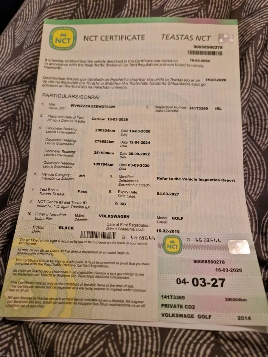 Volkswagen golf new nct for st Patrick's day - Image 1