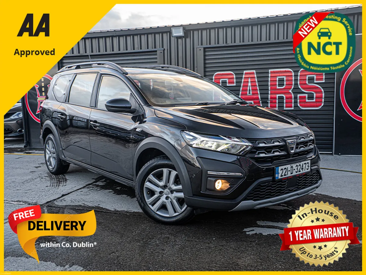 2022 Dacia Jogger 1.0/New NCT/Irish/1yr warranty - Image 1