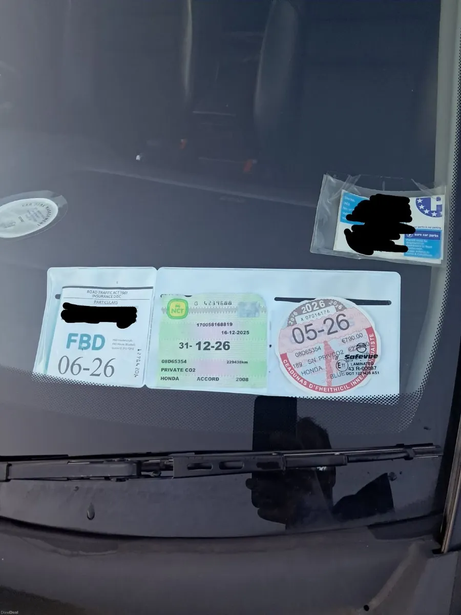 Honda Accord 2008 Type S 2.0L Petrol Taxed & NCT - Image 2