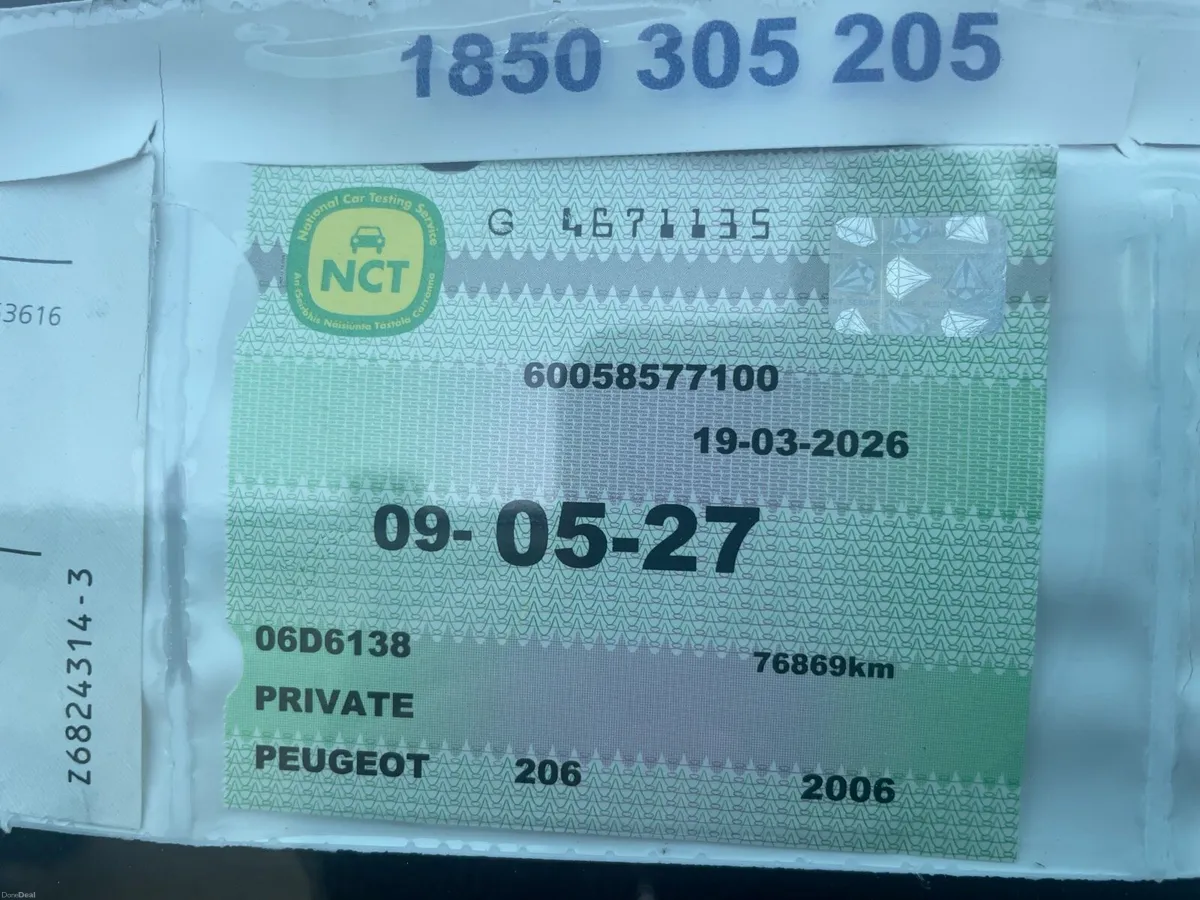 Peugeot 206 1.1 only 47,000 miles New Nct 05/27 - Image 2