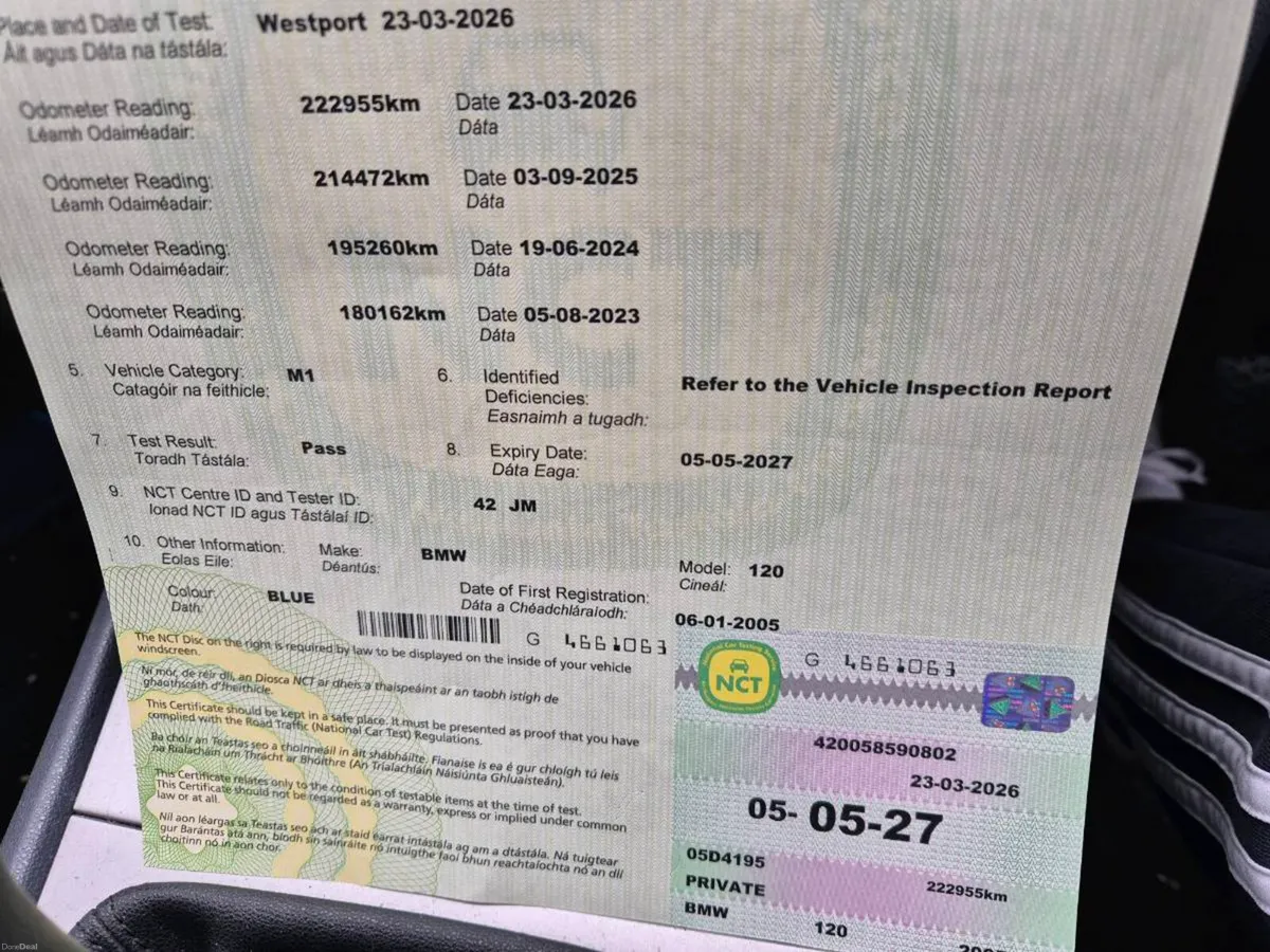 Bmw 120d msport new 14 month nct from 23/3 - Image 2