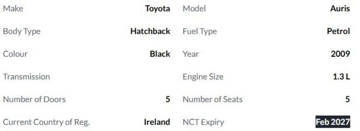 Toyota Auris 2009 - Image 2