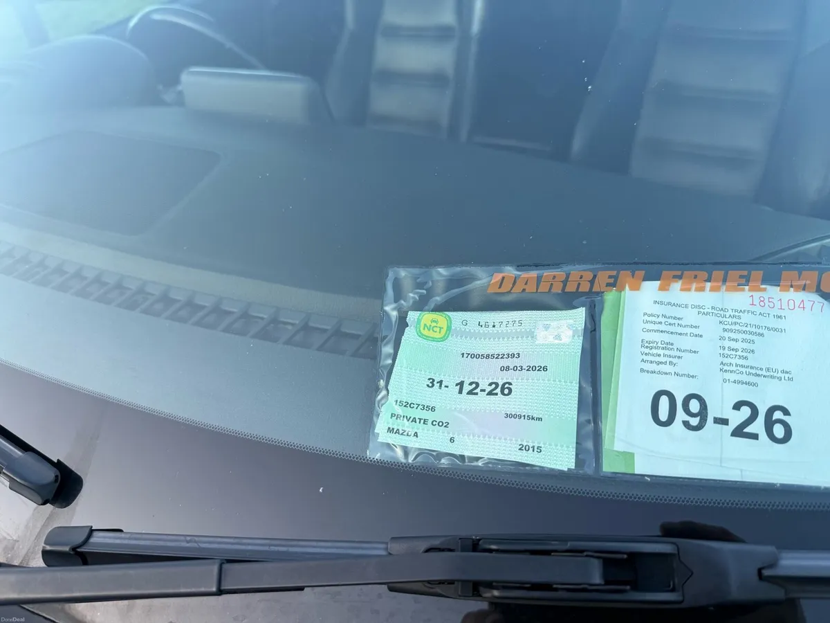 2015 Mazda 6 automatic Estate New Nct 11/26 - Image 3
