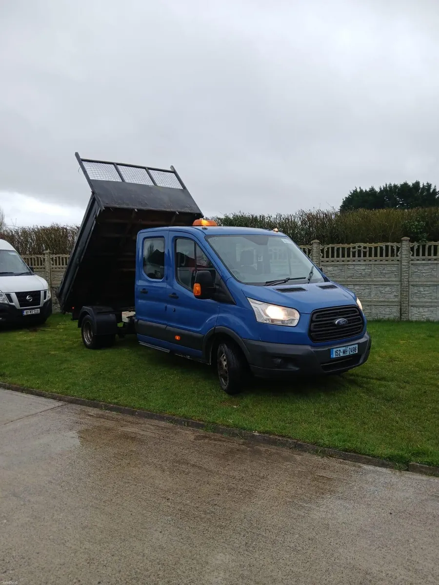 2015 FORD TRANSIT CREWCAB TIPPER 7 SEATER €4950 - Image 1