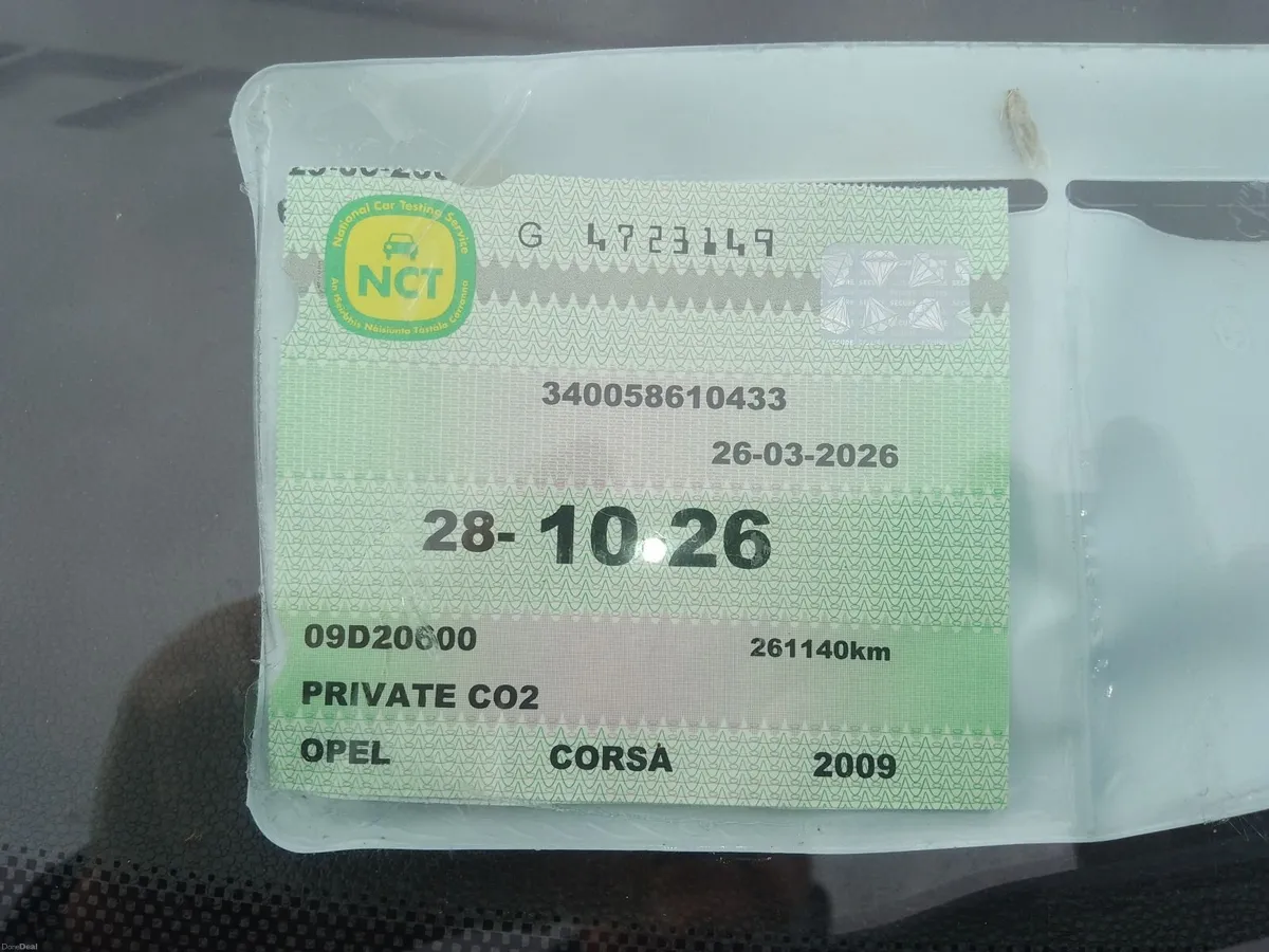 09 CORSA 1 LITRE NEW NCT TO 28/10/2026 - Image 2